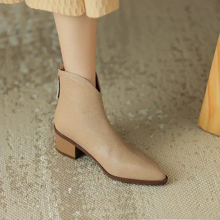Kensley Leather Boots — Allyours Closet (view 8)