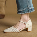 Avora Genuine Leather Heels — Allyours Closet