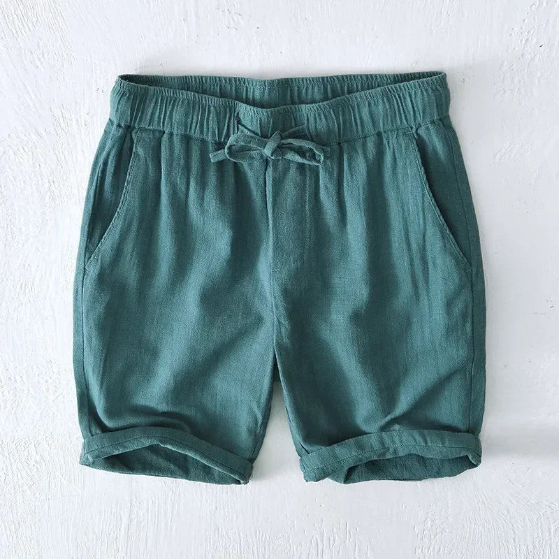 Marston Linen Blend Shorts — Allyours Closet (view 3)
