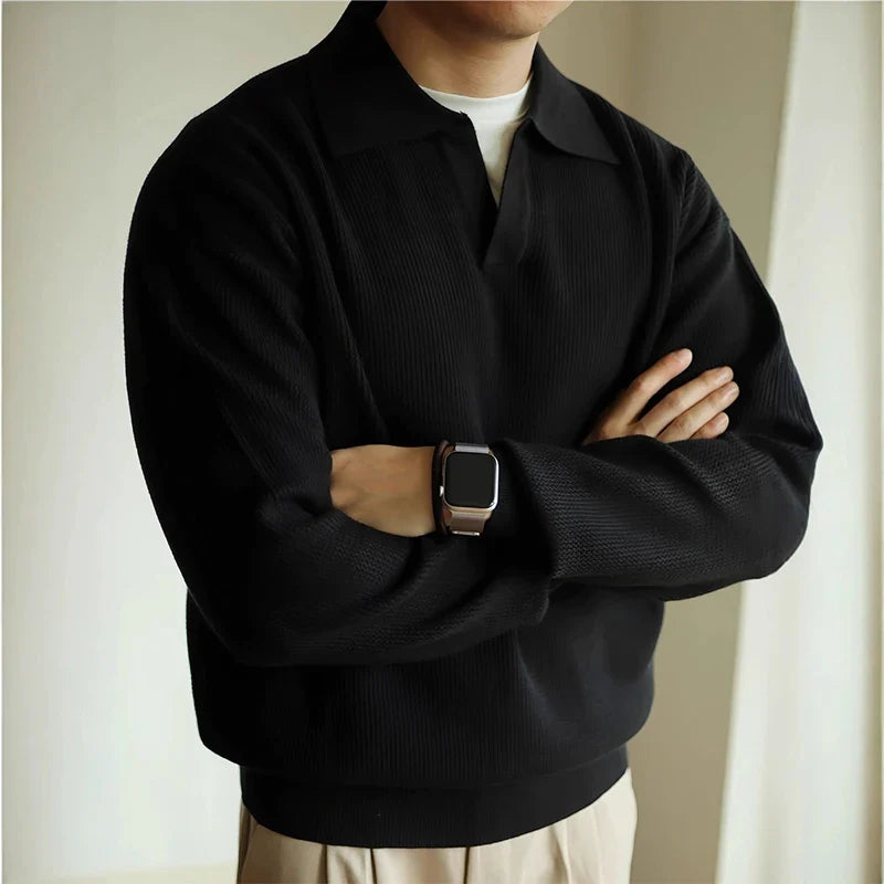 Ellis Knit Polo — Allyours Closet (view 9)