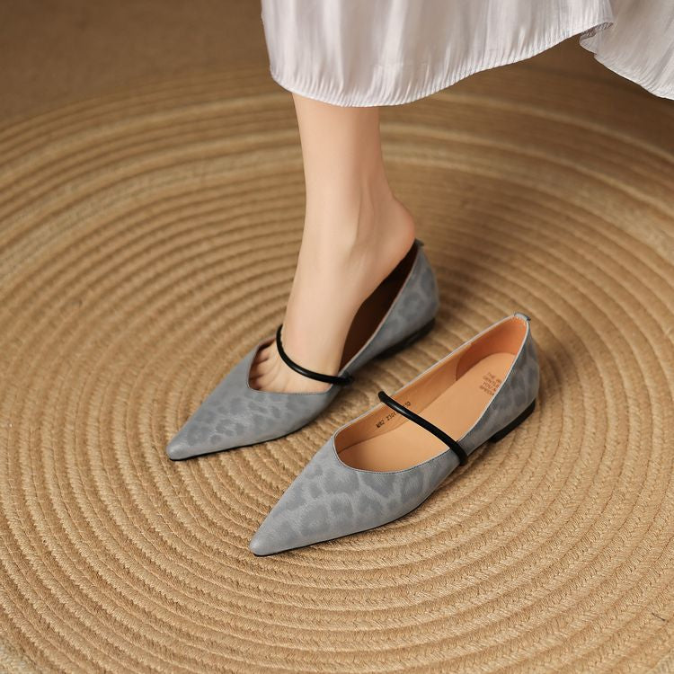 Calista Leather Flats — Allyours Closet (view 2)
