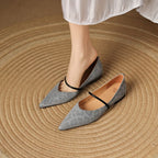 Calista Leather Flats — Allyours Closet (view 2)