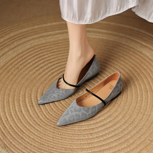 Calista Leather Flats — Allyours Closet (view 2)