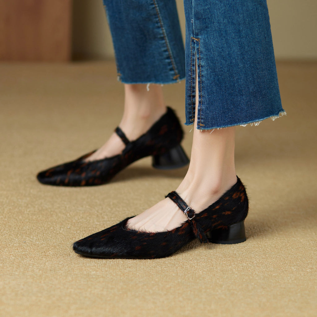Luna Faux Fur Heels — Allyours Closet (view 9)