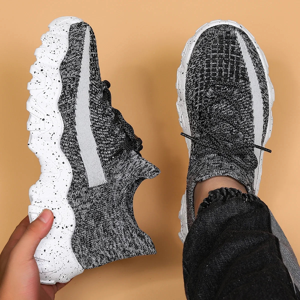 Drifter Knit Sneakers — Allyours Closet (view 11)
