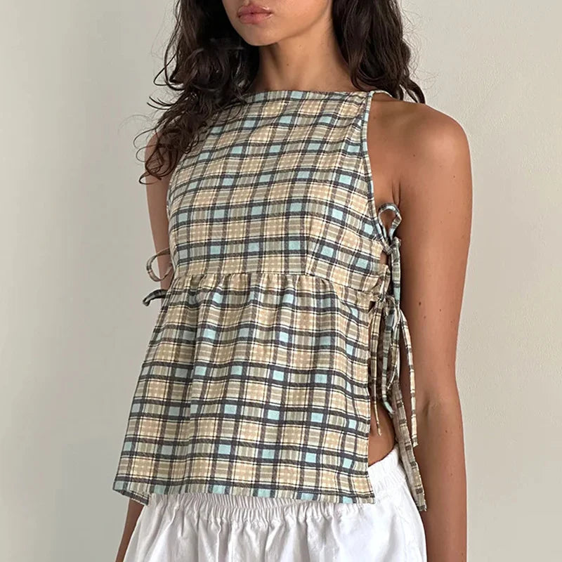 Elara Bow Tank Top — Allyours Closet