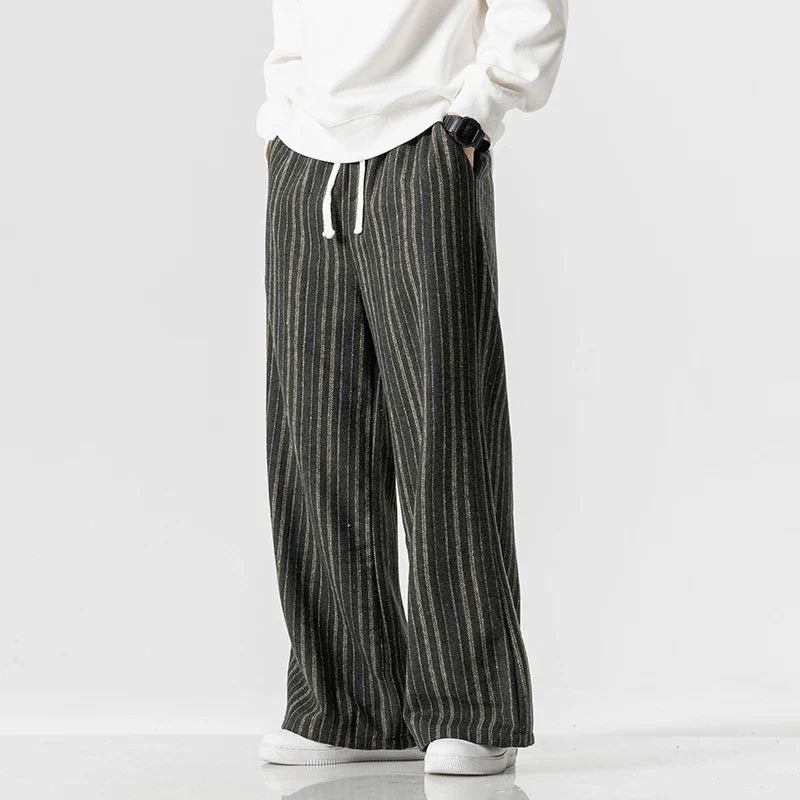 Calder Striped Trousers — Allyours Closet (view 8)