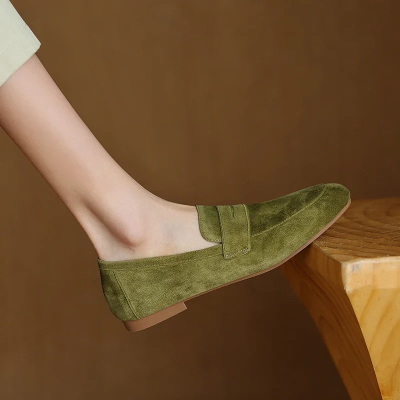Rosella Suede Loafers — Allyours Closet