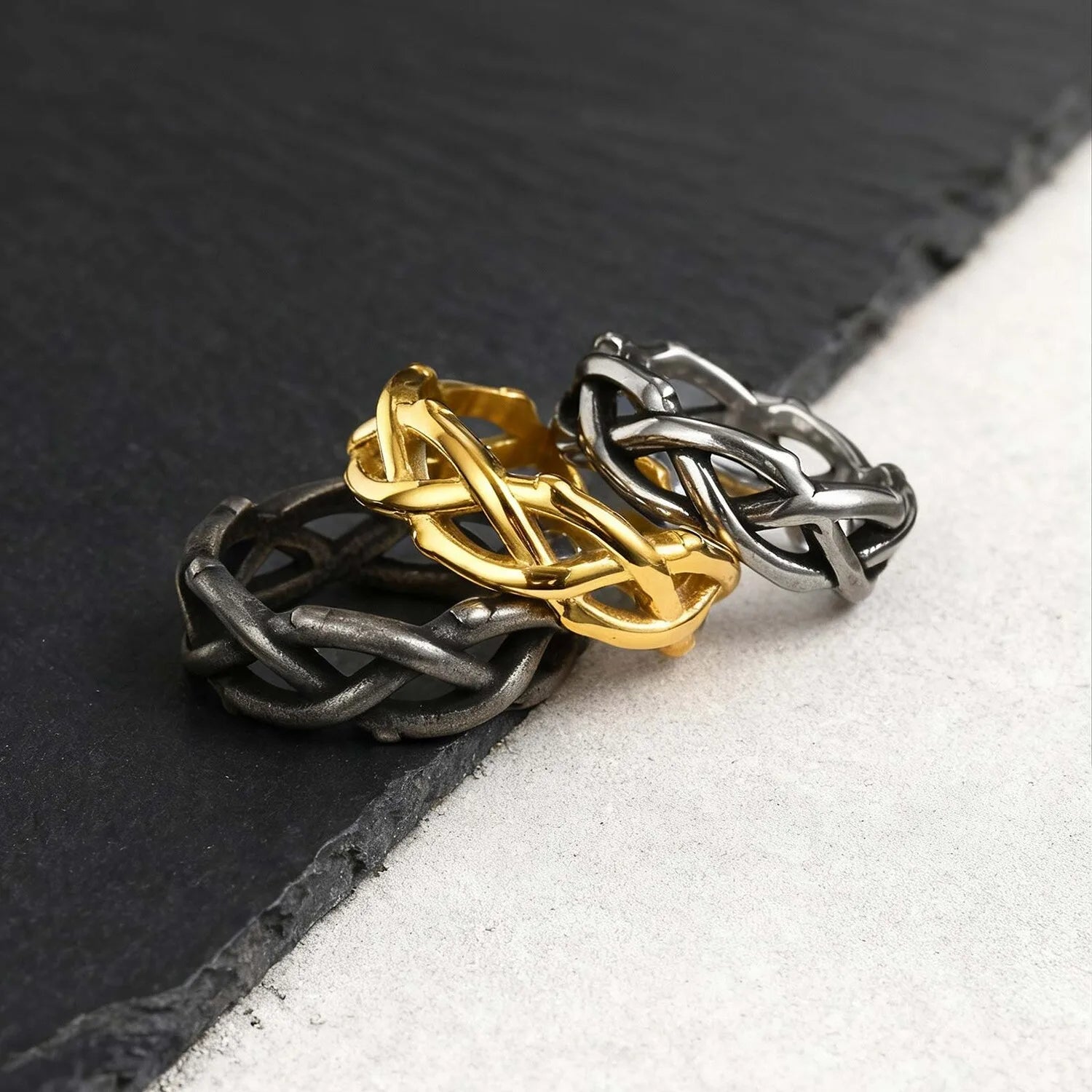 Thorn Steel Ring — Allyours Closet (view 3)
