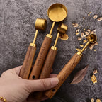 Wood and Steel Measuring Spoon Set — Allyours Closet (view 10)