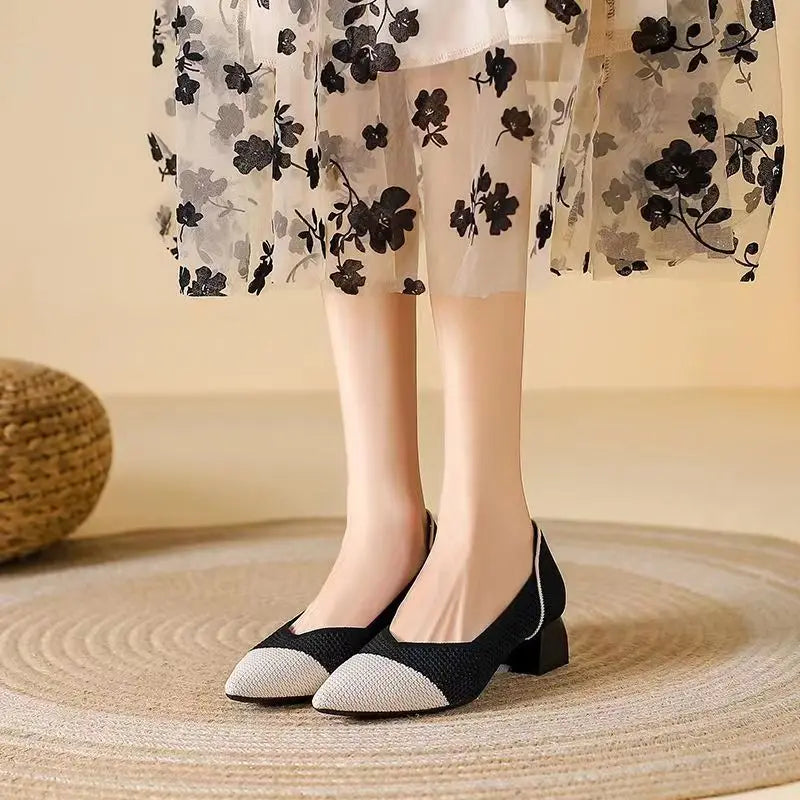 Ardena Knit Heels — Allyours Closet (view 10)