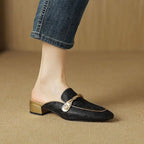 Florence Satin Mules — Allyours Closet