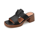 Alessia Leather Sandals — Allyours Closet (view 8)