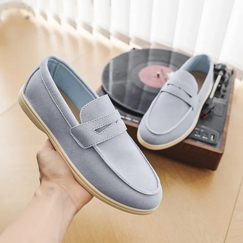 Elio Bay Suede Loafers — Allyours Closet (view 4)