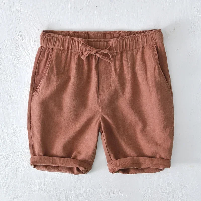 Marston Linen Blend Shorts — Allyours Closet