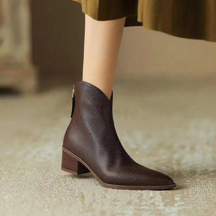 Kensley Leather Boots — Allyours Closet