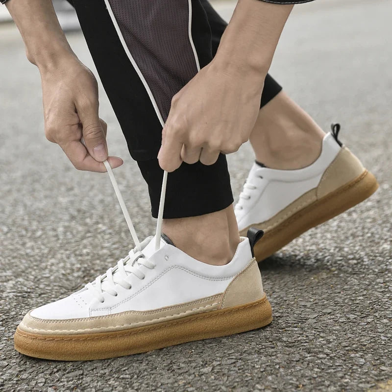 Metro Drift Leather Sneakers — Allyours Closet (view 4)