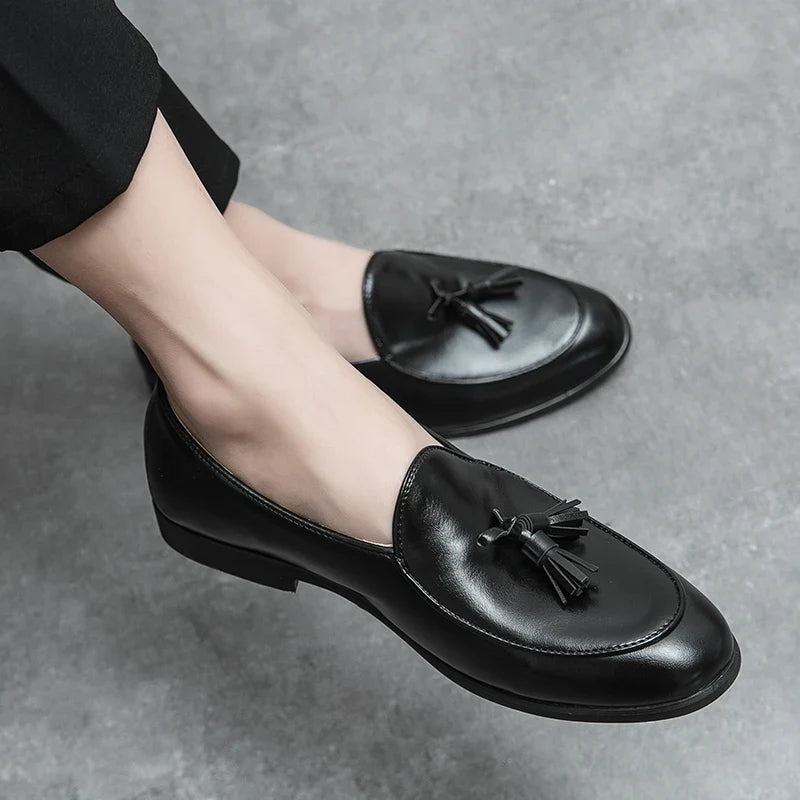 Raffaello Leather Loafers — Allyours Closet (view 8)