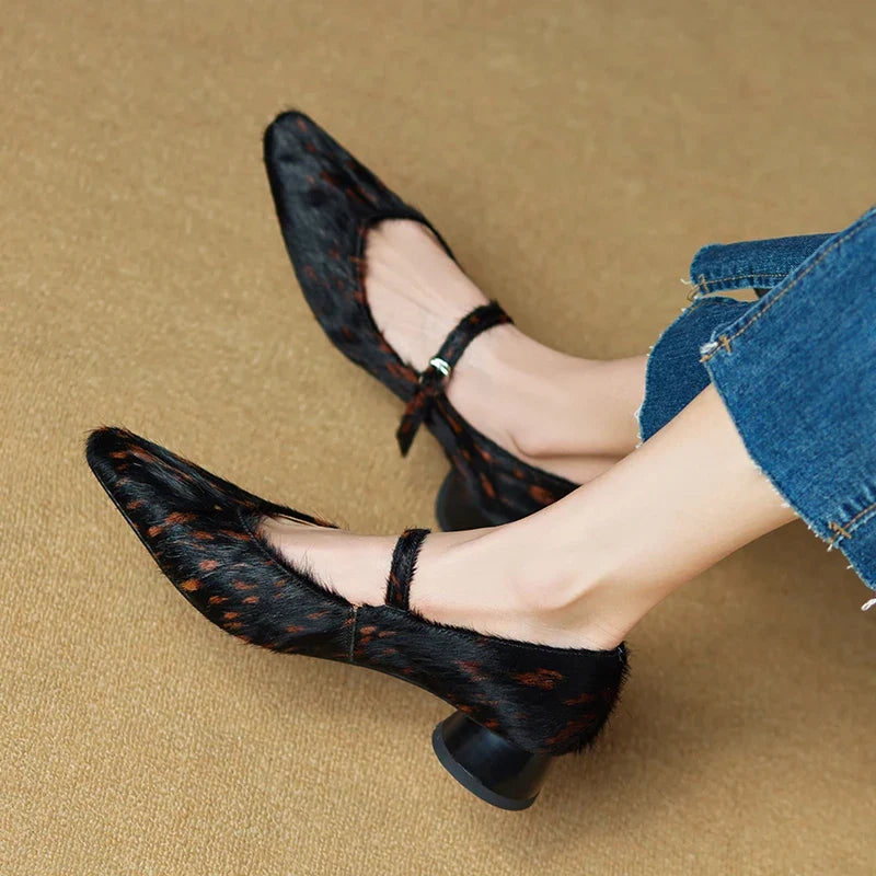 Luna Faux Fur Heels — Allyours Closet (view 11)