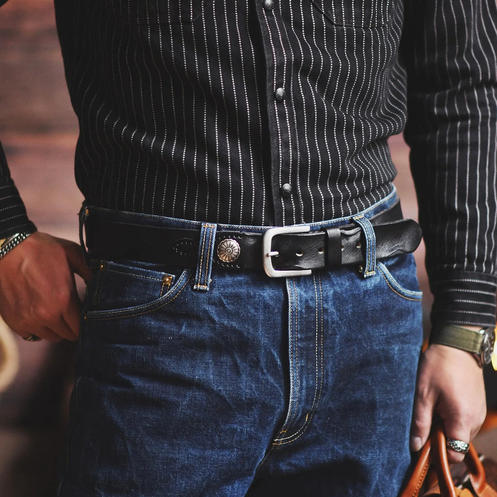 Frontier Cowhide Belt — Allyours Closet (view 8)