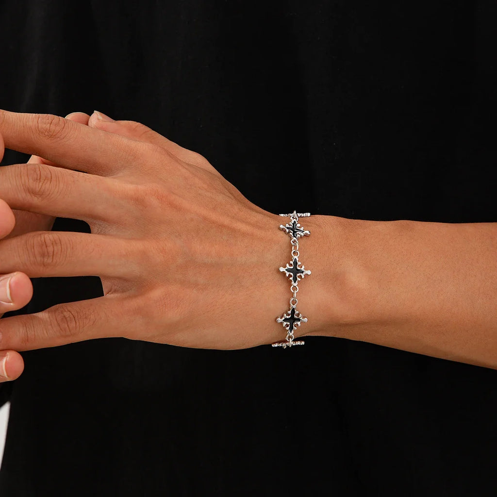 Obsidian Cross Bracelet — Allyours Closet (view 5)