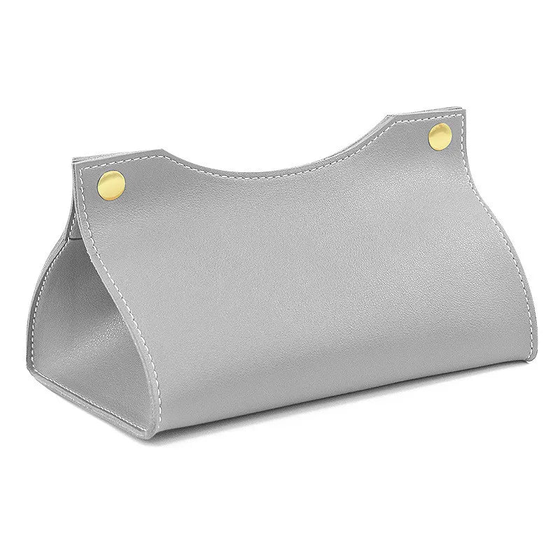 Luxe Leather Tissue Box Cover — Allyours Closet (view 11)