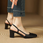 Viviana Leather Heels — Allyours Closet (view 7)