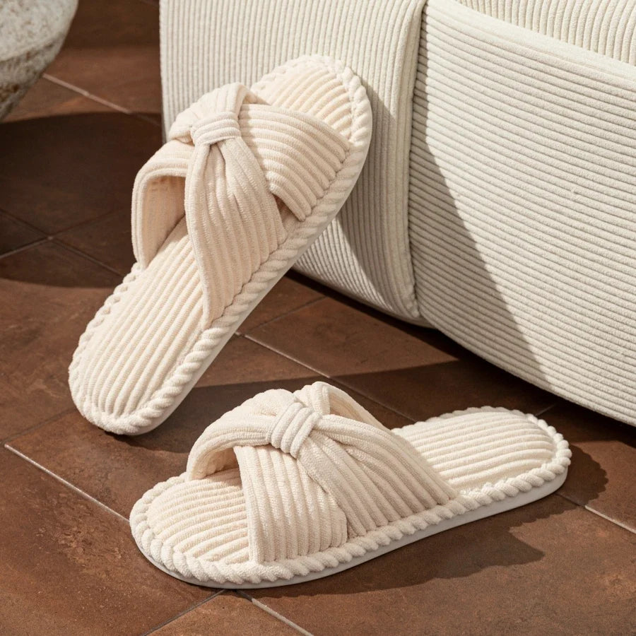 Fiora Plush Slippers — Allyours Closet (view 6)