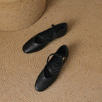 Elora Leather Flats — Allyours Closet (view 6)