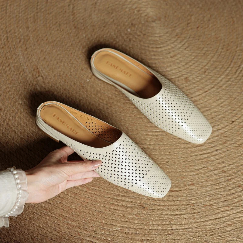 Maris Leather Mules — Allyours Closet (view 11)
