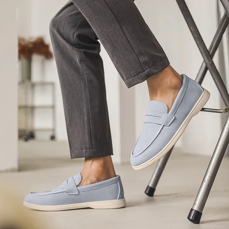 Elio Bay Suede Loafers — Allyours Closet (view 2)