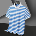Broughton Striped Cotton Polo — Allyours Closet (view 2)