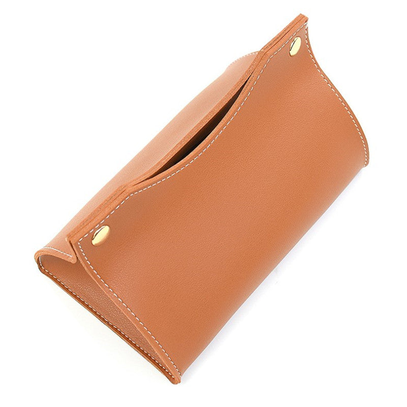 Luxe Leather Tissue Box Cover — Allyours Closet (view 7)