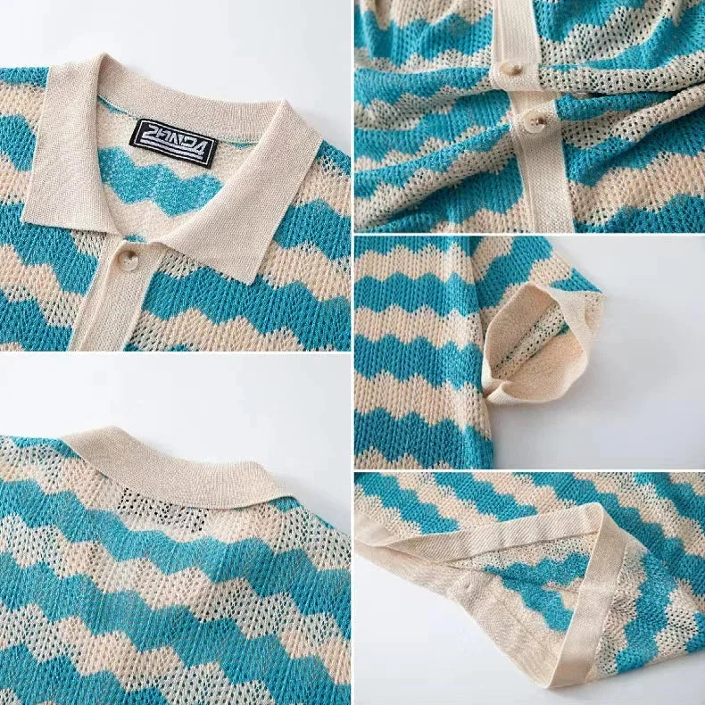 Palmero Knit Button Up — Allyours Closet (view 3)