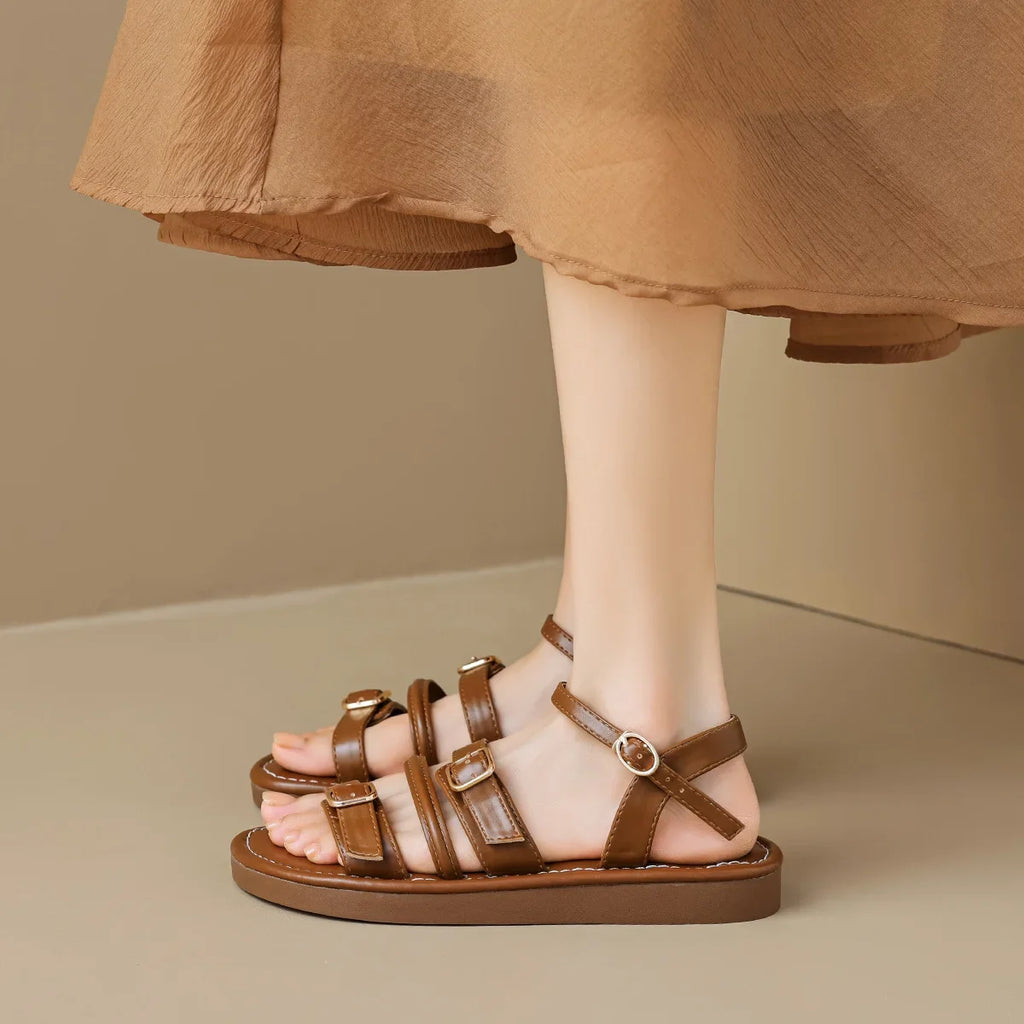 Luretta Leather Sandals — Allyours Closet (view 2)