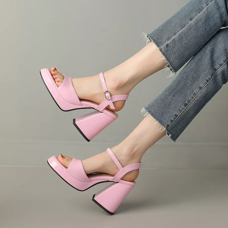 Valetta Gloss Heels — Allyours Closet (view 7)