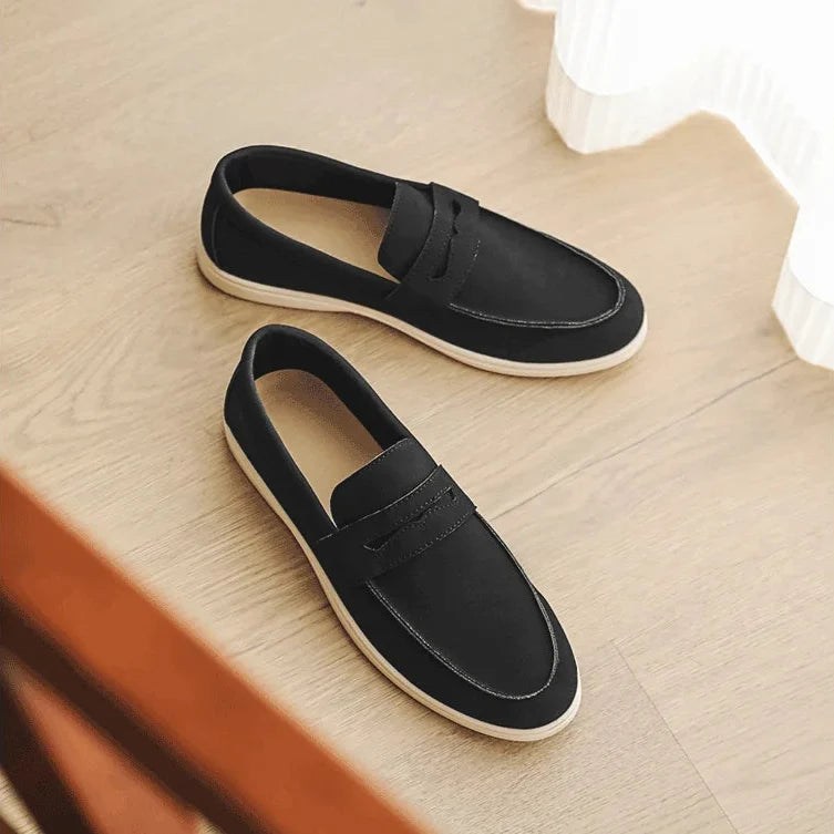 Elio Bay Suede Loafers — Allyours Closet (view 9)