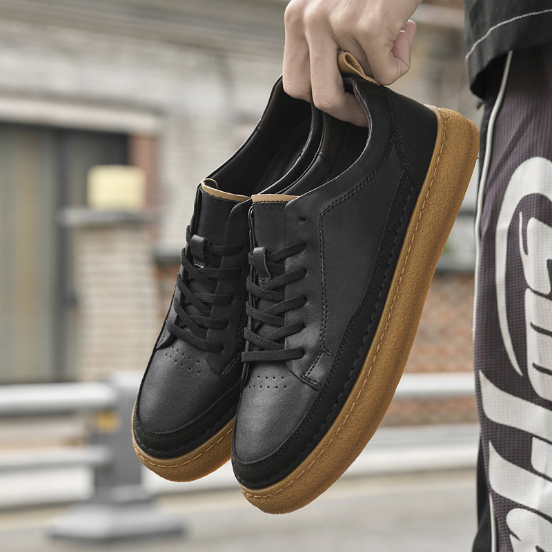 Metro Drift Leather Sneakers — Allyours Closet (view 6)
