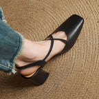 Blaire Leather Heels — Allyours Closet (view 9)