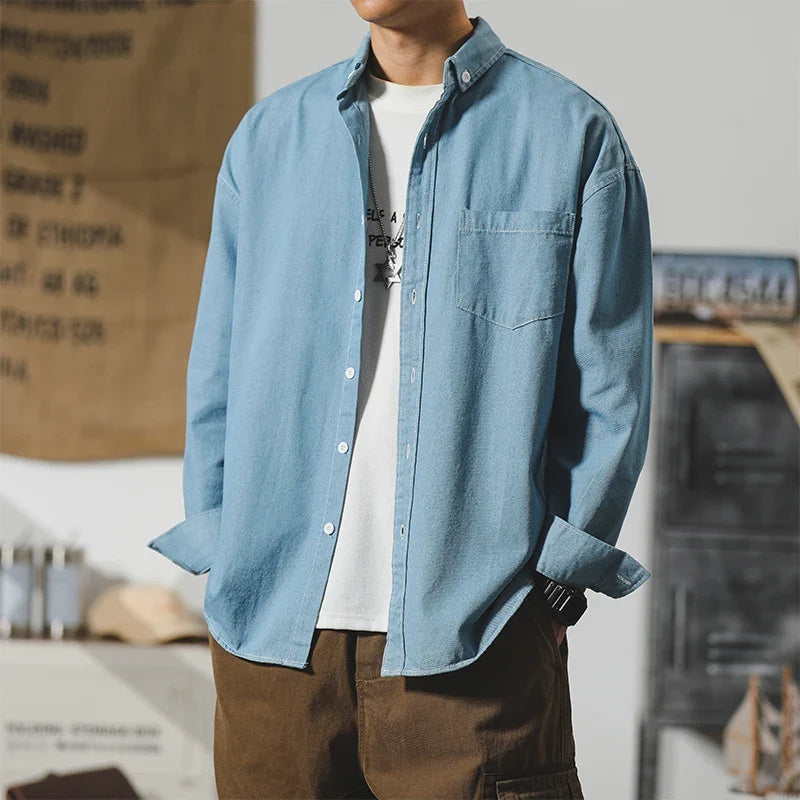 Carter Denim Shirt — Allyours Closet