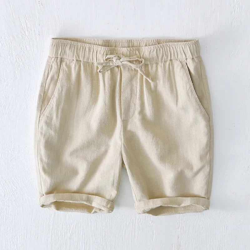 Marston Linen Blend Shorts — Allyours Closet (view 2)
