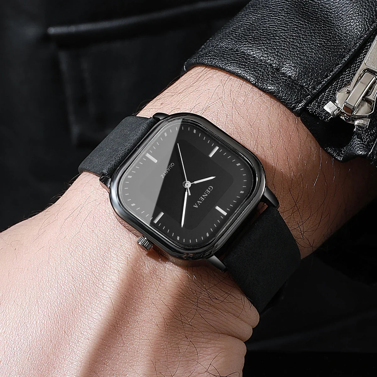 Geneva Square Dial Watch — Allyours Closet (view 2)