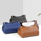 Luxe Leather Tissue Box Cover — Allyours Closet (view 3)