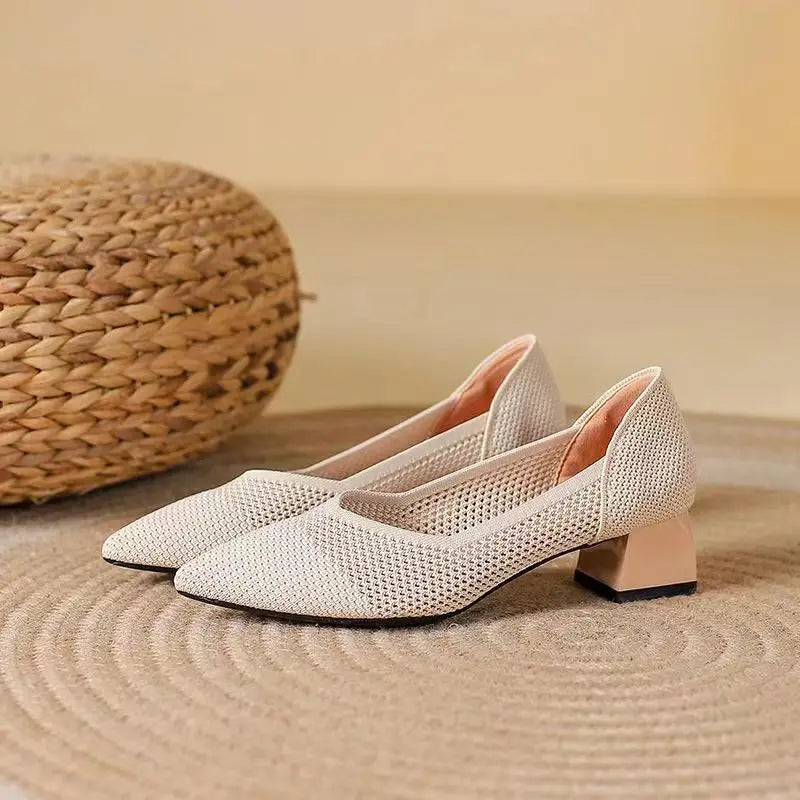 Ardena Knit Heels — Allyours Closet (view 4)