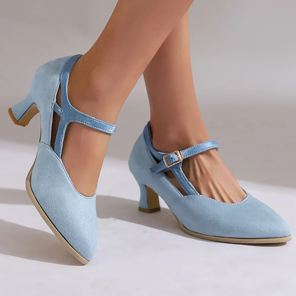 Eleanor Suede Heels — Allyours Closet (view 10)