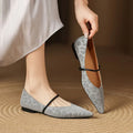 Calista Leather Flats — Allyours Closet