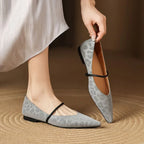 Calista Leather Flats — Allyours Closet