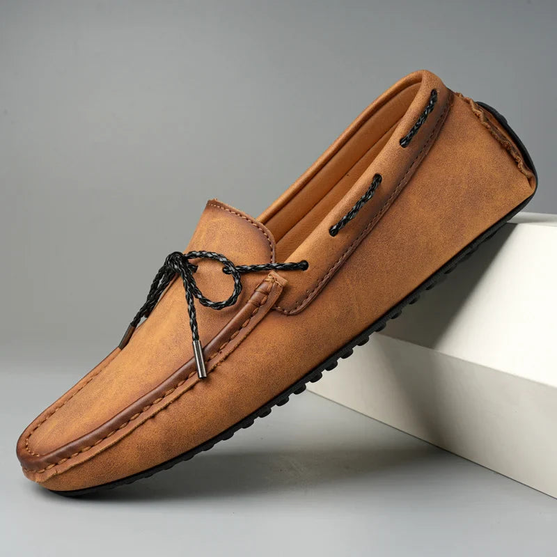 Castello Leather Loafers — Allyours Closet (view 4)