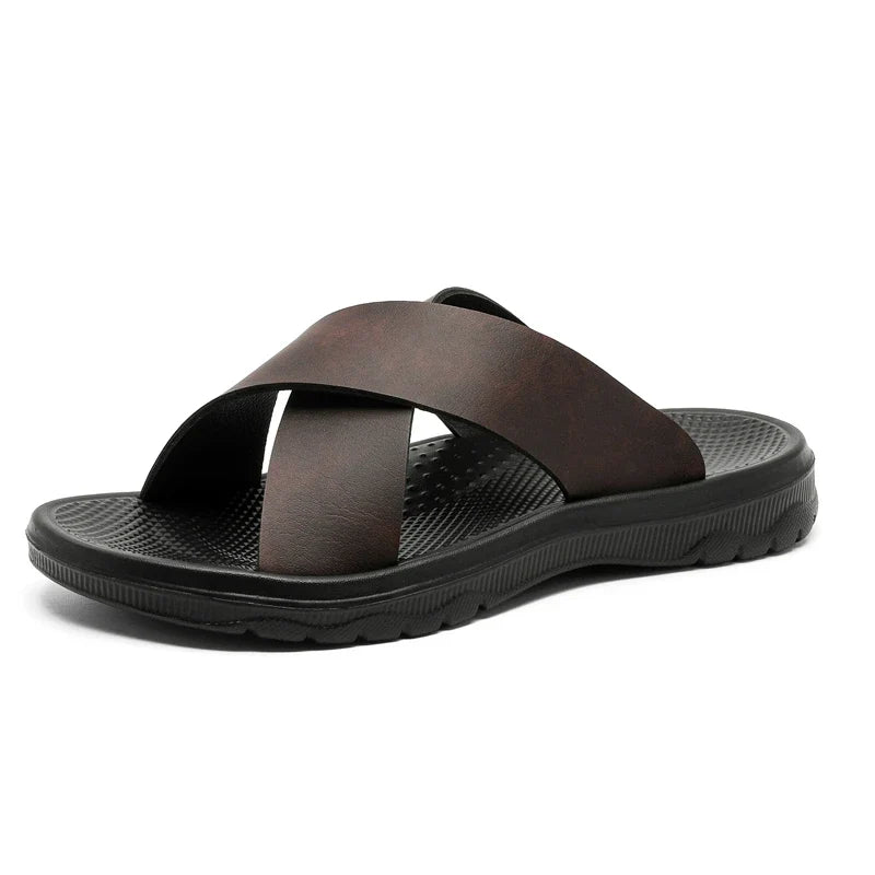 Viento Leather Sandals — Allyours Closet (view 8)