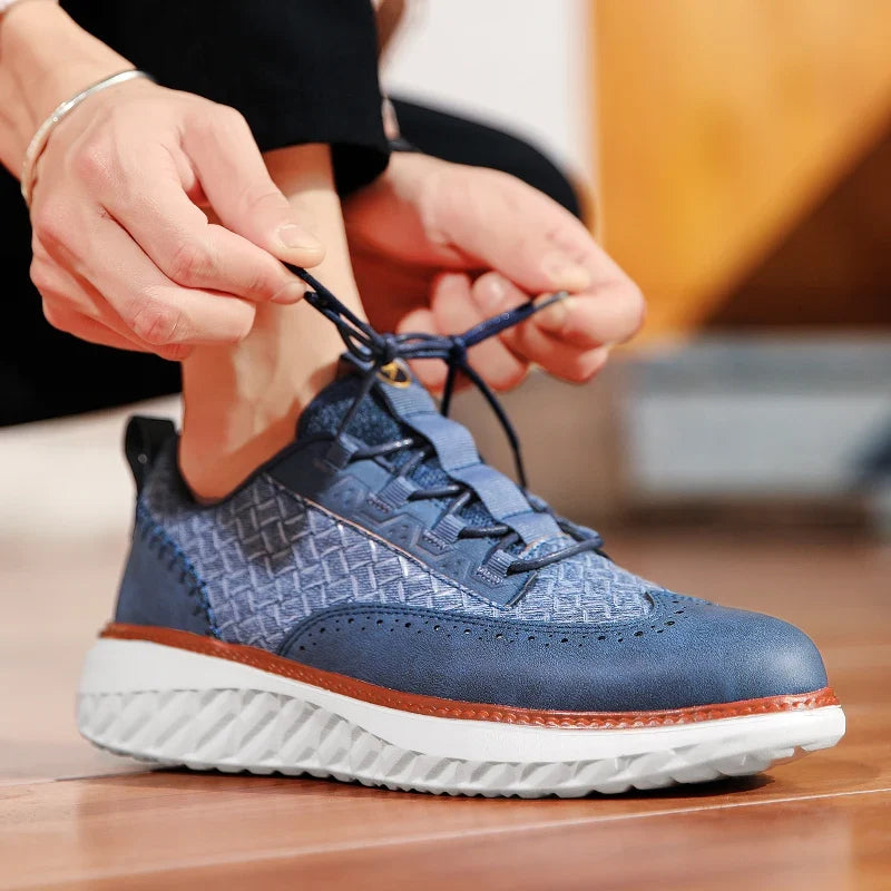 Axis Leather Sneakers — Allyours Closet (view 3)